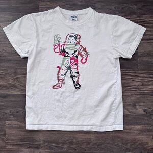 Billionaire Boys Club White Tee with Green & Rust Graphic
